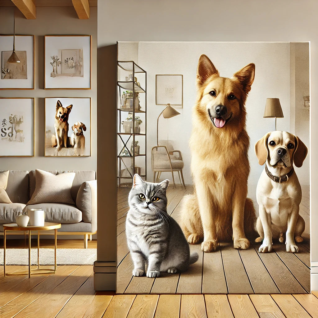 Custom Canvas Pet Portrait